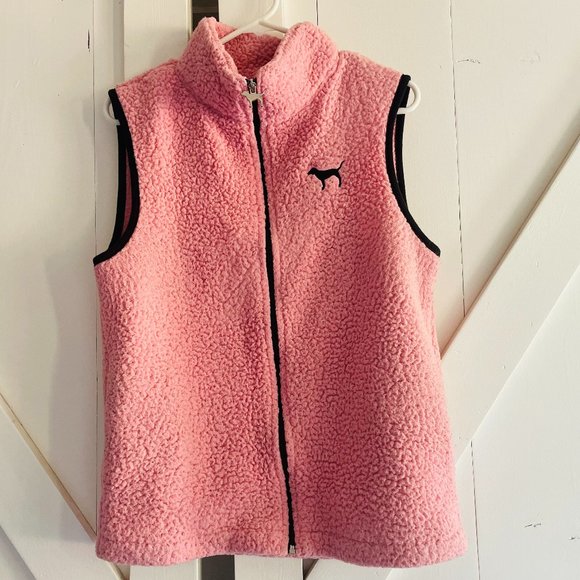 Pink sherpa vest Jackets & Blazers - Pink Sherpa Vest Woman Size M